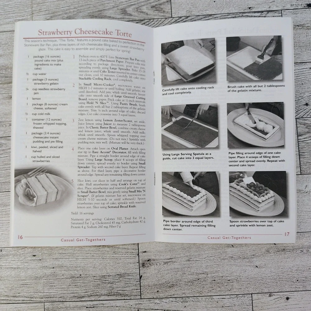 Pampered Chef Spring Summer‎ 2002 Seasons Best Recipe Collection Cookbook VG